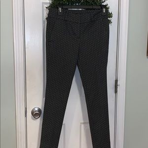 Loft grey polka dot dress pants